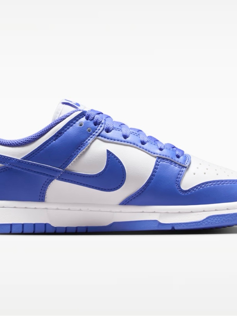 Nike Dunks Sneakers in White and Blue